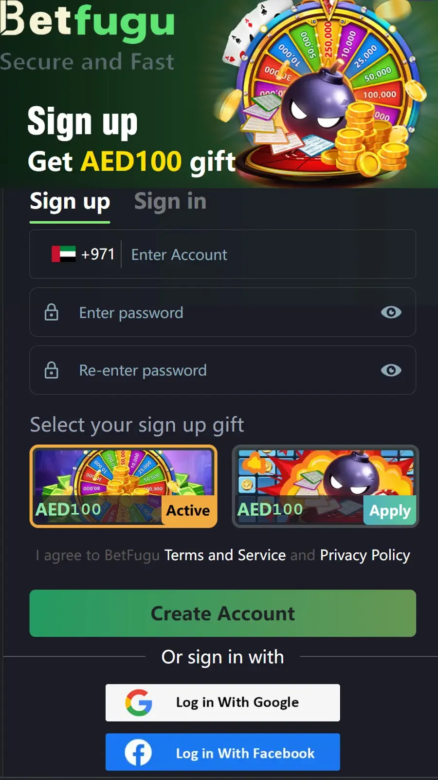 Betfugu Login